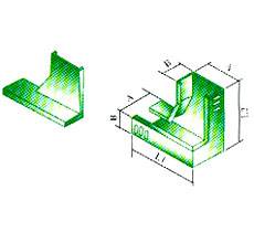 XQJ-LPC-05F 型鋁合金垂直右下彎通生產