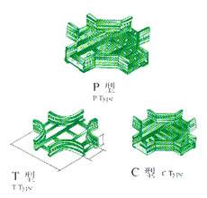 XQJ-LQJ-04BT、P、C 型鋁合金水平四通橋架生產